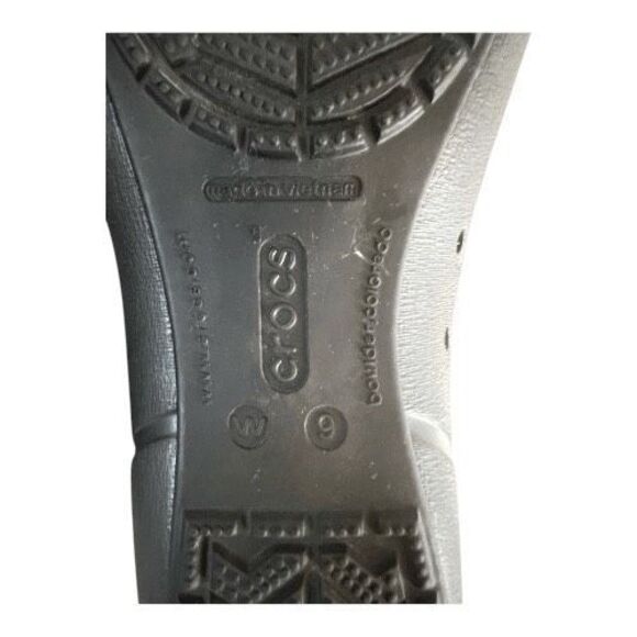 Crocs Gianna Alice Ballet Flat Shoes Black Size 9 Casual Comfort Cap Toe Slip On - Picture 8 of 11